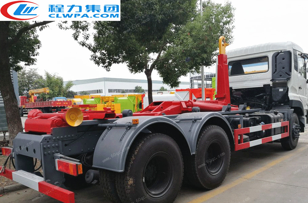 國(guó)五東風(fēng)天龍后雙橋車(chē)廂可卸式垃圾車(chē) 國(guó)五東風(fēng)天龍后雙橋車(chē)廂可卸式垃圾車(chē)